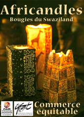 bougies décoratives du Swaziland